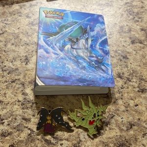 Pokémon Card Holder and Pins